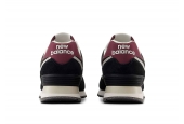 NEW BALANCE 574 BLACK WHITE BURGUNDY [WL574WBE]