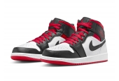 AIR JORDAN 1 MID GYM RED BLACK TOE [DQ8426-106]