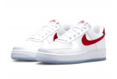 AIR FORCE 1 LOW ’07 SATIN WHITE VARSITY RED [DX6541-100]