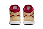 AIR JORDAN 1 MID BEIGE RED [554724-201]