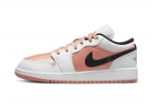AIR JORDAN 1 LOW WHITE LIGHT MADDER ROOT (GS) [DM8960-801]