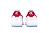 AIR FORCE 1 LOW ’07 SATIN WHITE VARSITY RED [DX6541-100]