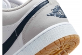 AIR JORDAN 1 LOW MIDNIGHT NAVY NEUTRAL GREY [553560-146]