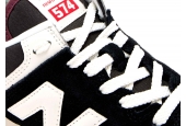 NEW BALANCE 574 BLACK WHITE BURGUNDY [WL574WBE]