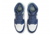 AIR JORDAN 1 MID MYSTIC NAVY MINT FOAM GS [554725-413]