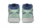 AIR JORDAN 1 MID MYSTIC NAVY MINT FOAM GS [554725-413]