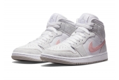 AIR JORDAN 1 MID SE WHITE LIGHT IRON ORE [DN4045-001]