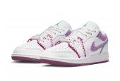 AIR JORDAN 1 LOW WHITE LIGHT BORDEUAX (GS) [DM9037-100]