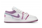 AIR JORDAN 1 LOW WHITE LIGHT BORDEUAX (GS) [DM9037-100]