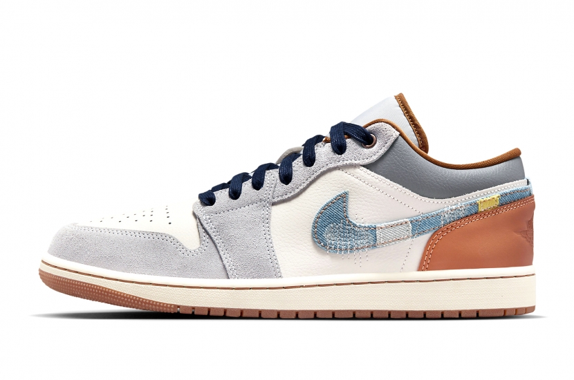 AIR JORDAN 1 LOW  REPAIRED DENIM SWOOSH [FZ5042-041]