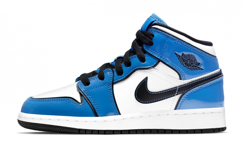 AIR JORDAN 1 MID SIGNAL BLUE WOMEN [BQ6931-402]