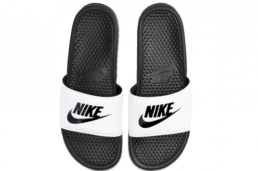 NIKE BENASSI BLACK WHITE [343880-100]