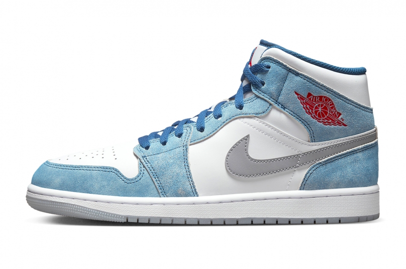 AIR JORDAN 1 MID FRENCH BLUE FIRE RED [DN3706-401]