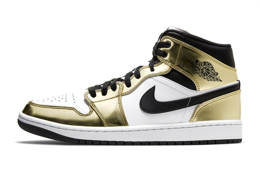 AIR JORDAN 1 MID METALLIC GOLD [DC1419-700]