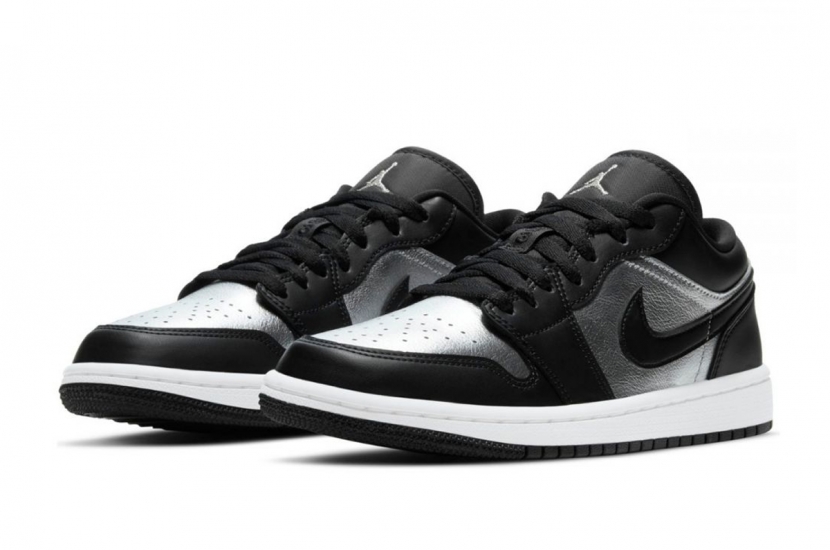 AIR JORDAN 1 LOW BLACK METALLIC SILVER [DA5551-001]