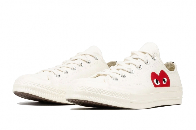 CONVERSE CHUCK 70 CDG PLAY LOW WHITE [150207C]