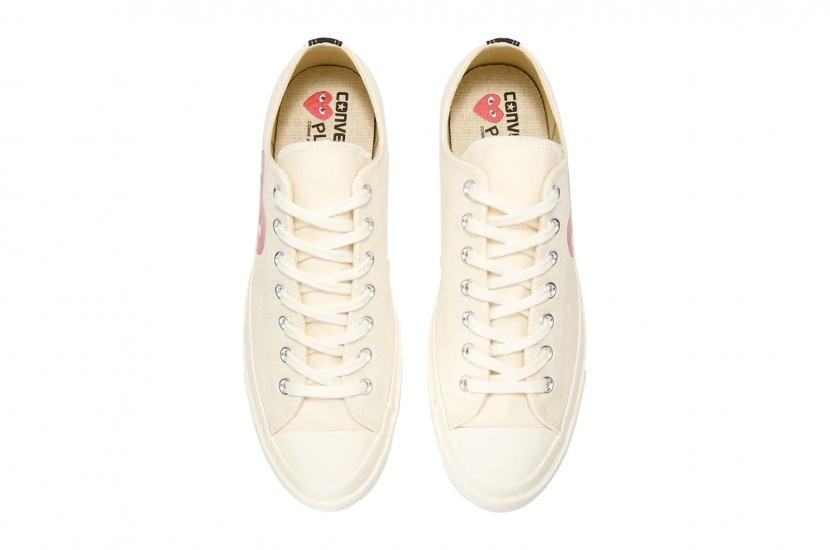 CONVERSE CHUCK 70 CDG PLAY LOW WHITE [150207C]
