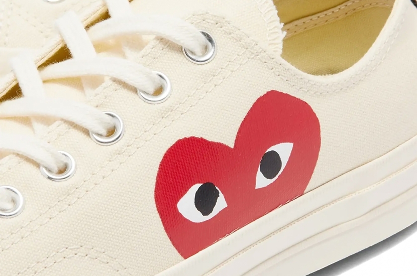 CONVERSE CHUCK 70 CDG PLAY LOW WHITE [150207C]