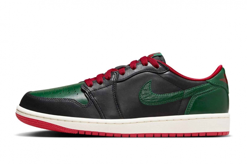 AIR JORDAN 1 RETRO LOW OG GORGE GREEN VARSITY RED [CZ0775-036]