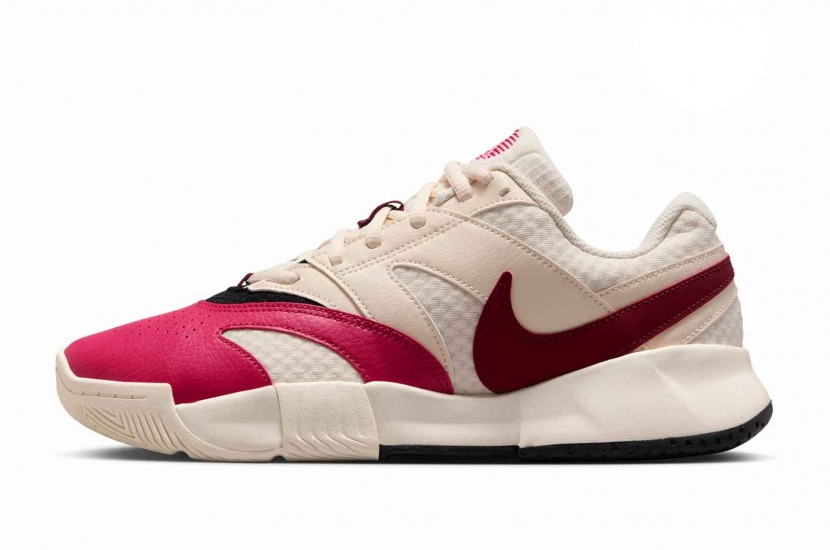 NIKE COURT LITE 4 "PALE IVORY SAIL BLACK TEAM RED" [FD6575-103]