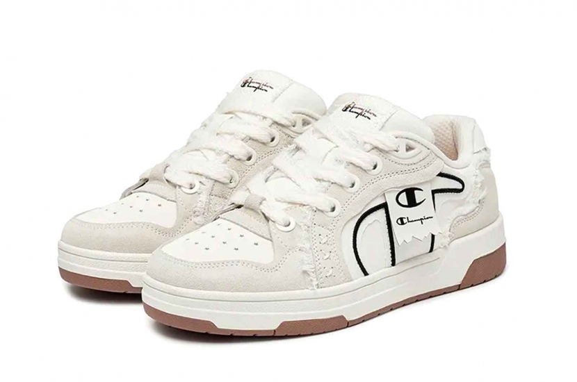 CHAMPION LOW-TOP SKATEBOARD SHOES UNISEX MILK WHITE [U5AFCTU28A1]