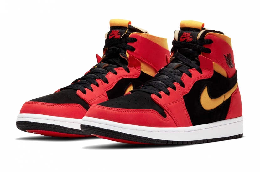 AIR JORDAN 1 ZOOM HIGH BLACK CHILE RED [ CT0978-006]