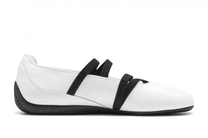 PUMA SPEEDCAT BALLET LEATHER WHITE BLACK [403587-01]