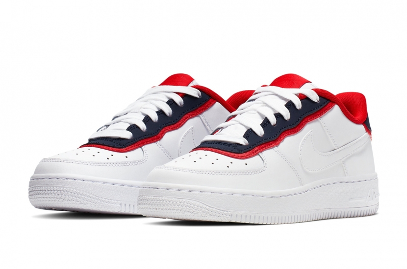 AIR FORCE 1 DOUBLE LAYER OBSIDIAN RED [BV1084-101]