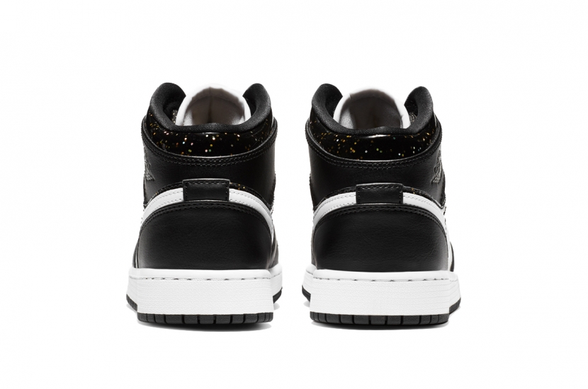 AIR JORDAN 1 MID GS BLACK SPECKLE [AV5174-001]