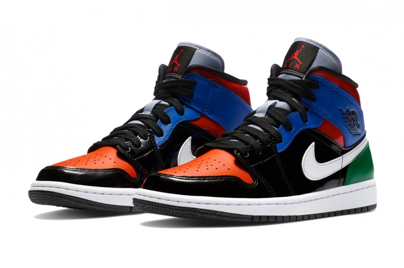 AIR JORDAN 1 MID MULTI PATIENT [CV5276-001]