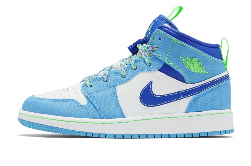 AIR JORDAN 1 MID GS SPRITE BLUE [DA8010-400]