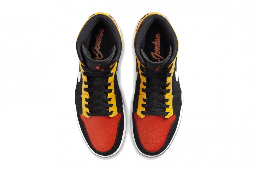 AIR JORDAN 1 MID AMARILLO ORANGE [852542-087]