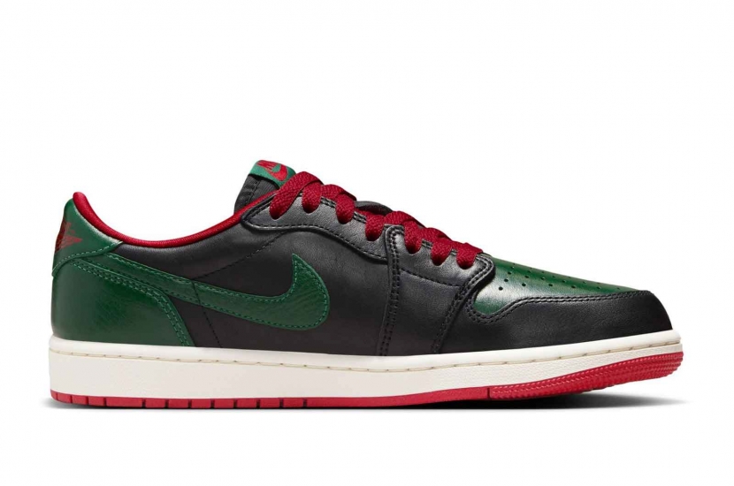 AIR JORDAN 1 RETRO LOW OG GORGE GREEN VARSITY RED [CZ0775-036]