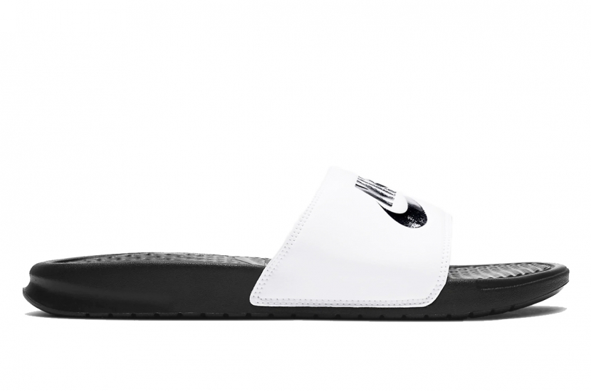 NIKE BENASSI BLACK WHITE [343880-100]