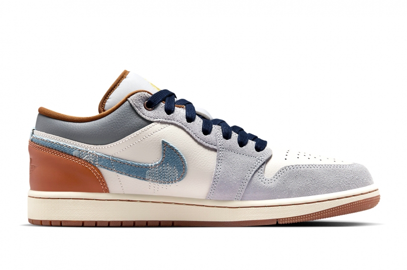 AIR JORDAN 1 LOW  REPAIRED DENIM SWOOSH [FZ5042-041]