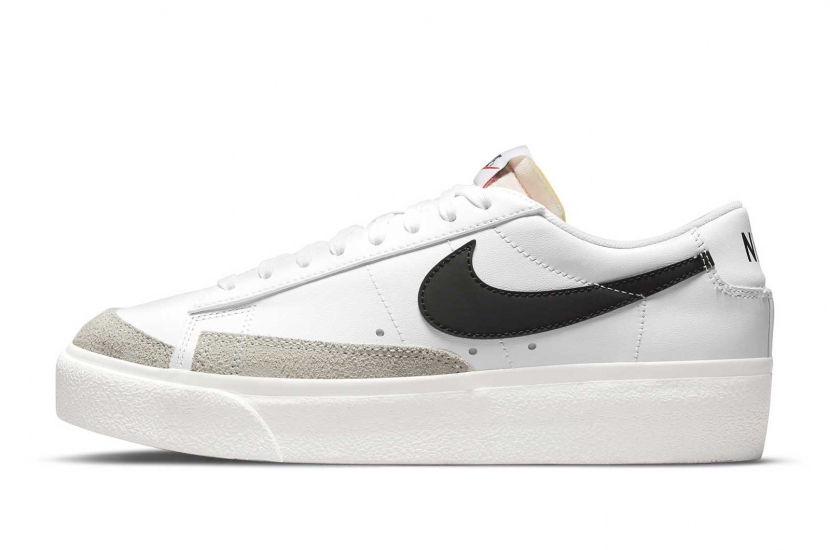 BLAZER LOW PLATFORM WHITE BLACK [DJ0292-101]