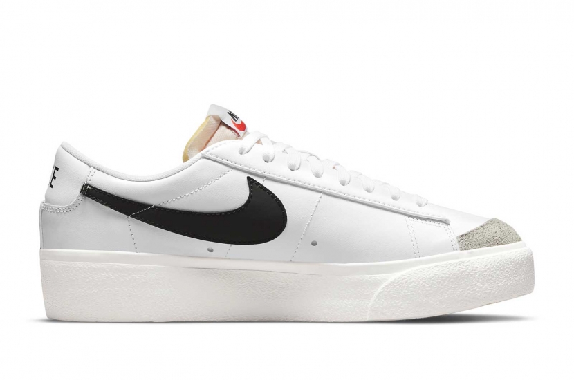 BLAZER LOW PLATFORM WHITE BLACK [DJ0292-101]