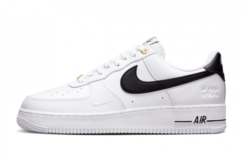 AIR FORCE 1 '07 LV8 40TH ANNIVERSARY WHITE BLACK [DQ7658-100]