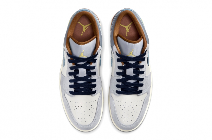 AIR JORDAN 1 LOW  REPAIRED DENIM SWOOSH [FZ5042-041]