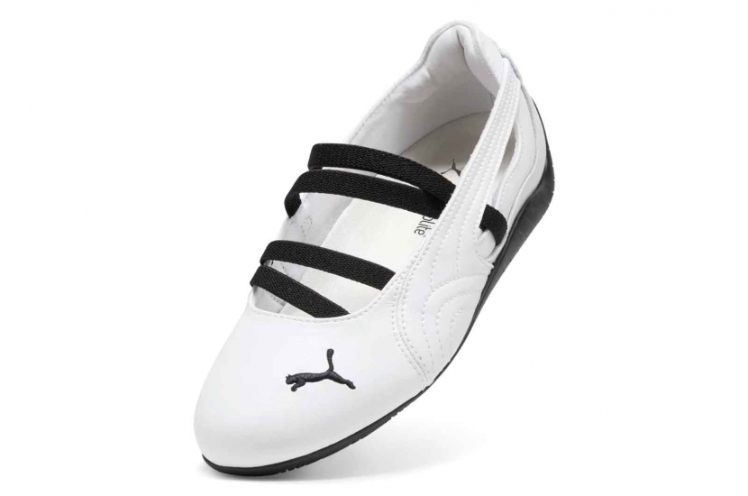 PUMA SPEEDCAT BALLET LEATHER WHITE BLACK [403587-01]