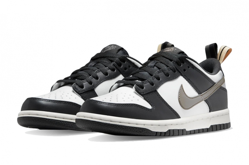 DUNK LOW BLACK WHITE METALLIC [DH9764-001]