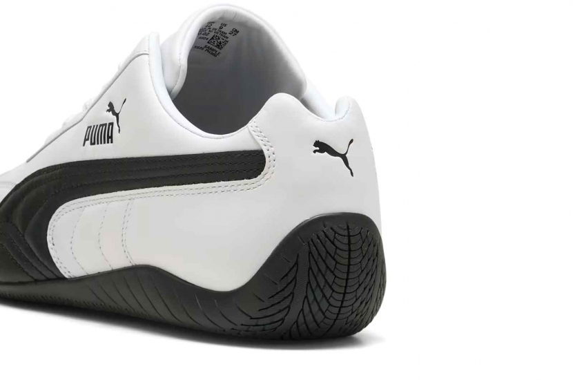 PUMA SPEEDCAT LEATHER WHITE BLACK [401603-02]