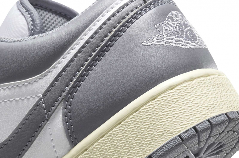 AIR JORDAN 1 LOW VINTAGE GREY GS [553560-053]