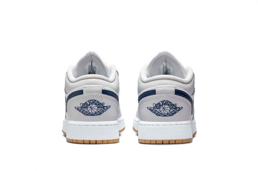 AIR JORDAN 1 LOW MIDNIGHT NAVY NEUTRAL GREY [553560-146]