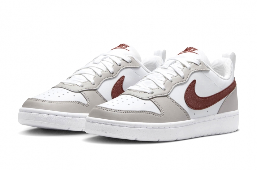 NIKE COURT BOROUGH RECEAFT WHITE DARK PONY IRON ORE [FZ1024-100]