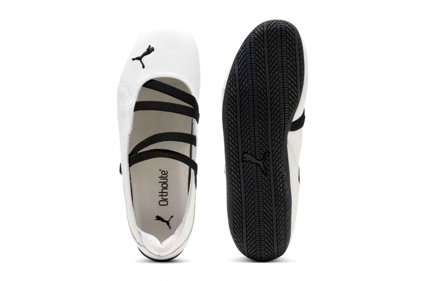 PUMA SPEEDCAT BALLET LEATHER WHITE BLACK [403587-01]