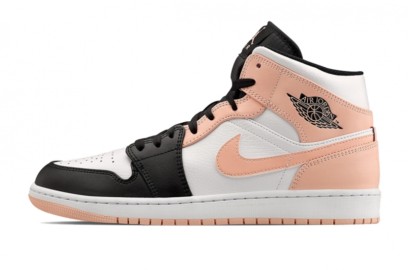 AIR JORDAN 1 MID ARCTIC ORANGE BLACK TOE [554724-133]