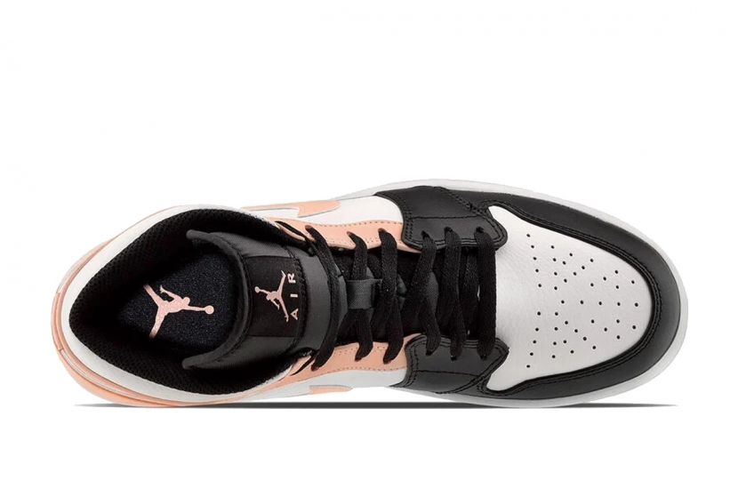 AIR JORDAN 1 MID ARCTIC ORANGE BLACK TOE [554724-133]