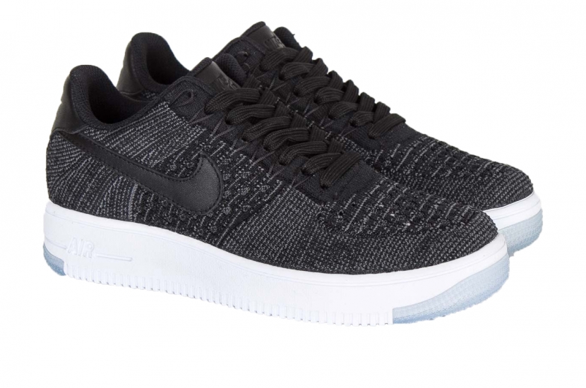 AIR FORCE 1 FLYNIT LOW BLACK [820256-001]