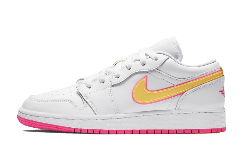 AIR JORDAN 1 LOW GS EDGE GLOW [CV4610-100]